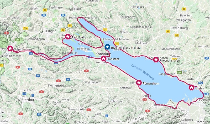 Bodensee fietsroute