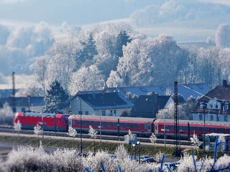 Per trein op wintersport in Duitsland