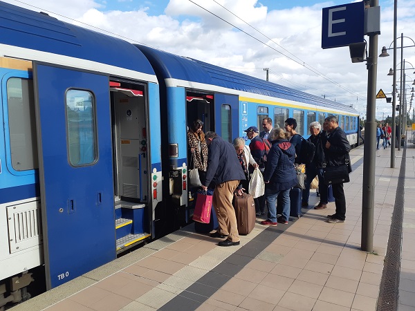 Eurocity trein naar Dresden