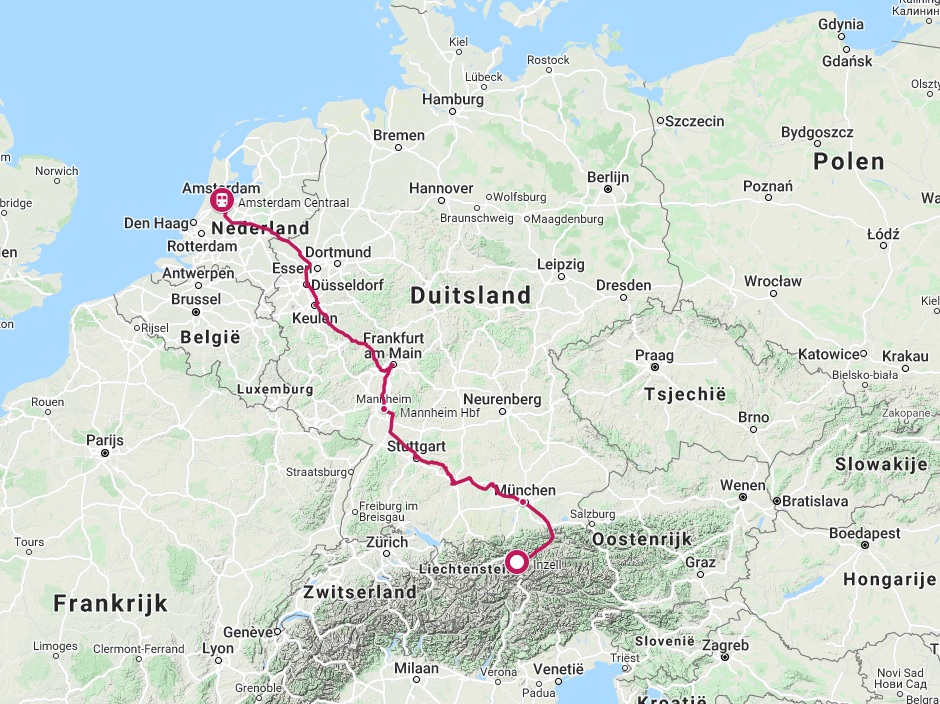 Verbinding trein naar Innsbruck